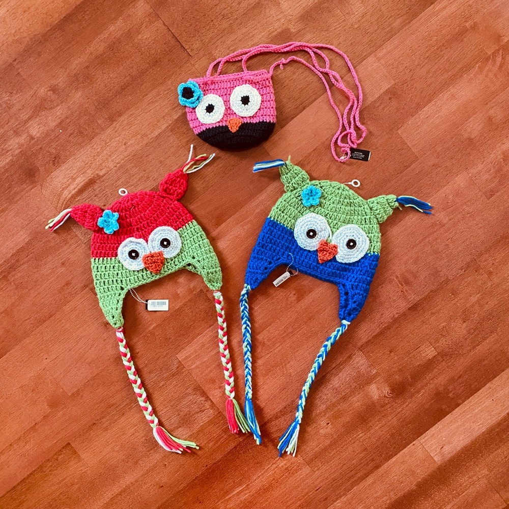New! KNITTED OWL BEANIES - Picture 6 of 6